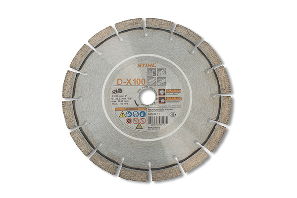 Stihl D-X 100 Diamond Wheel for Hard Stone/Concrete - Premium Grade for sale at Cape Fear Tractor & Saw, North Carolina