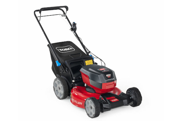 Toro | Recycler® Self-Propel Mowers | Model 60V Max* 21 in. Recycler® Self-Propel w/SmartStow® Lawn Mower with 5.0Ah Battery (21326) for sale at Cape Fear Tractor & Saw, North Carolina