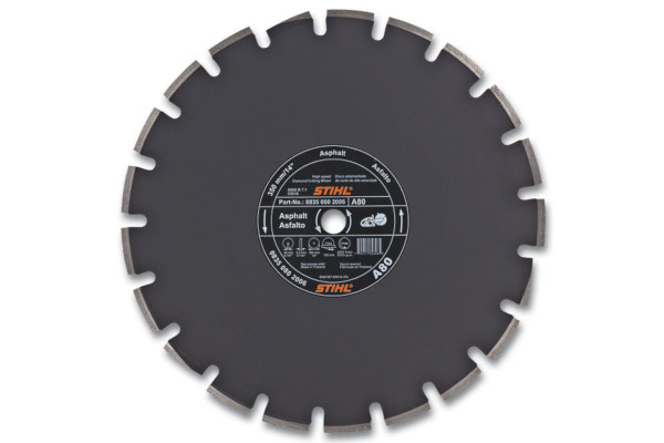 Stihl D-A80 Diamond Wheel - Premium Grade for sale at Cape Fear Tractor & Saw, North Carolina