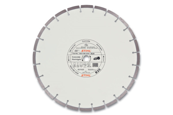 Stihl | Diamond Wheels | Model D-B20 Diamond Wheel - Quality Grade for sale at Cape Fear Tractor & Saw, North Carolina