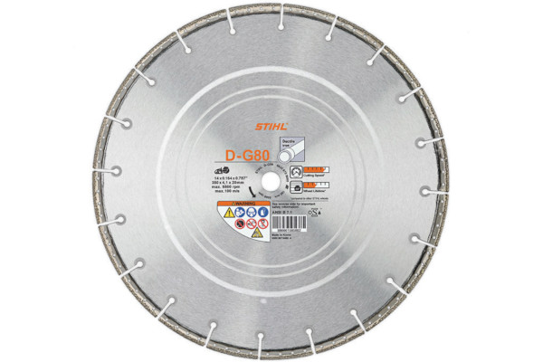 Stihl | Diamond Wheels | Model D-G 80 Diamond Wheel - Premium Grade for sale at Cape Fear Tractor & Saw, North Carolina